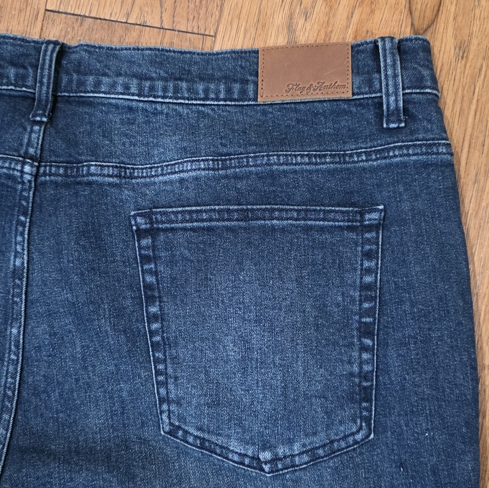 NWT Flag & Anthem Nashville Straight Denim Stretch Jeans In Palmetto Wash. 40x30